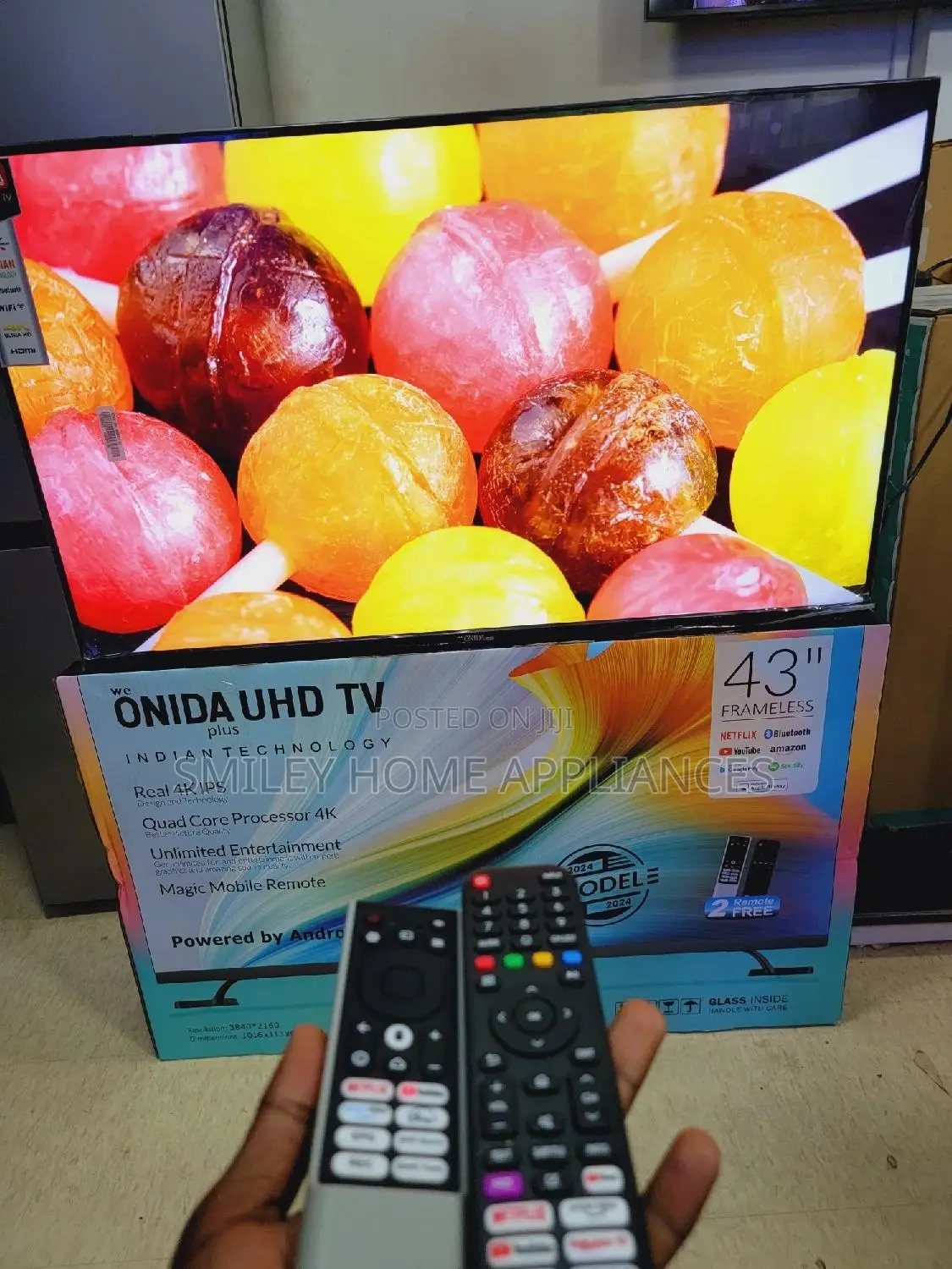 Brand New Frameless 43inches Onida Android Tv