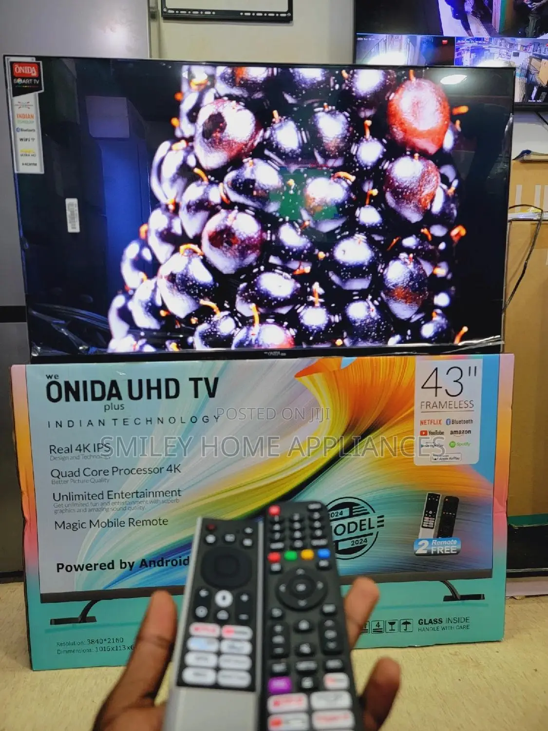 Brand New Frameless 43inches Onida Android Tv