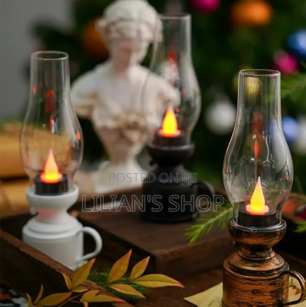 I Pc Vintage Led Swinging Frame Candle