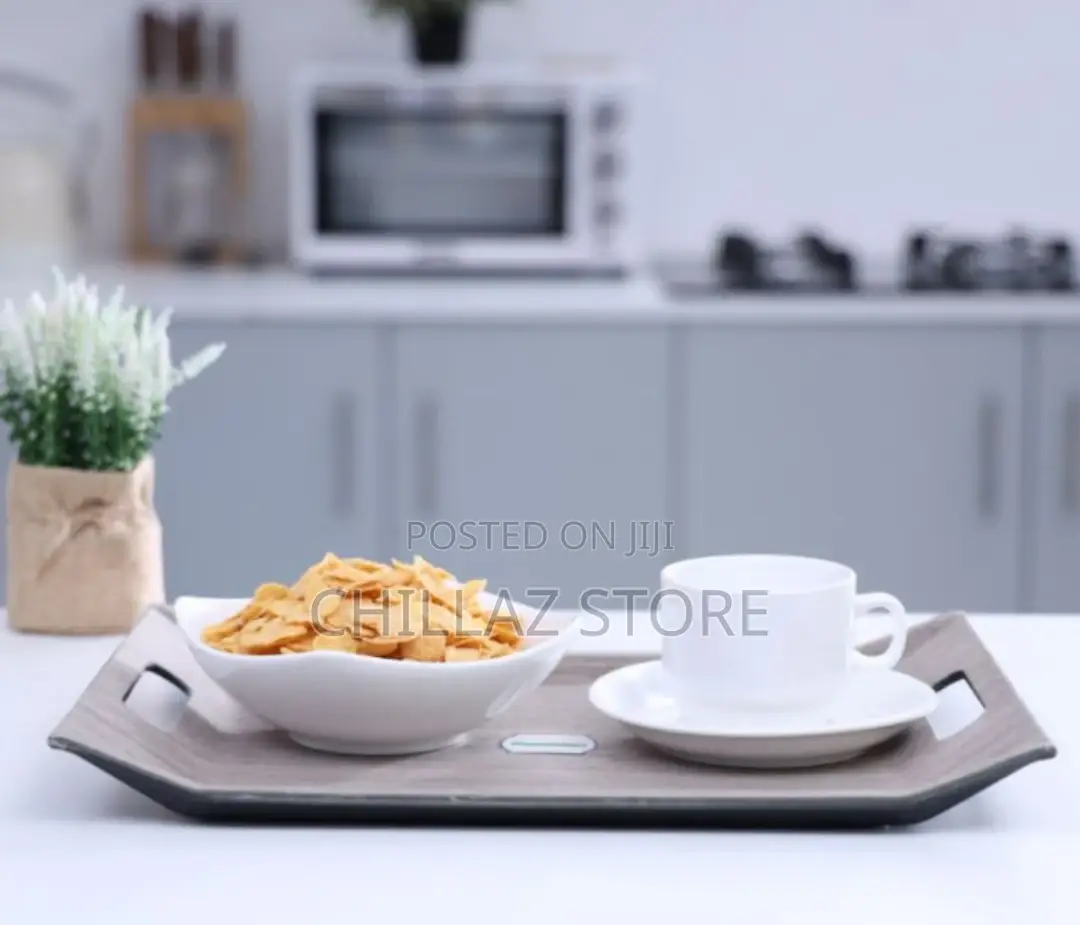 Royalford RF9221 37 X 28CM Wooden Finish Serving Tray