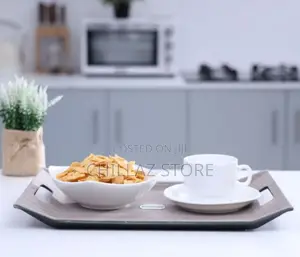 Royalford RF9221 37 X 28CM Wooden Finish Serving Tray