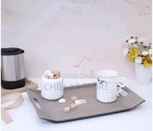 Royalford RF9221 37 X 28CM Wooden Finish Serving Tray