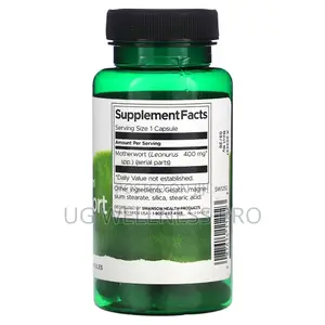 Swanson, Full Spectrum Motherwort, 400 Mg , 60 Capsules