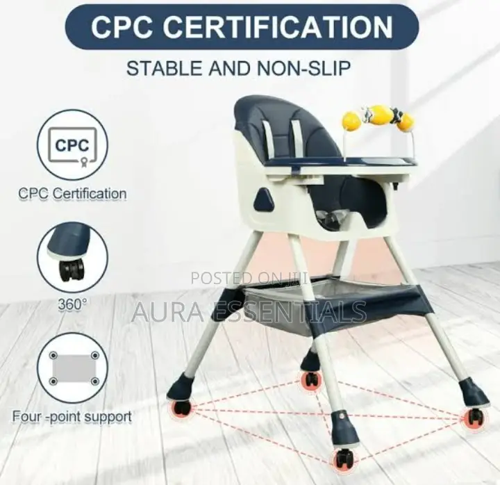 4 In 1 Convertible Baby High Chair