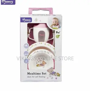 Momeasy Baby Mealtime Feeding Set - Pink
