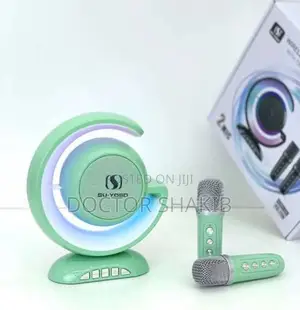 Photo - Wireless Light Show Speaker With 2 Wireless Microphones