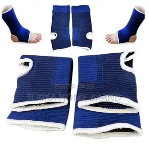 1pair Elasticated Knee Blue Knee Pads Knee Support Brace