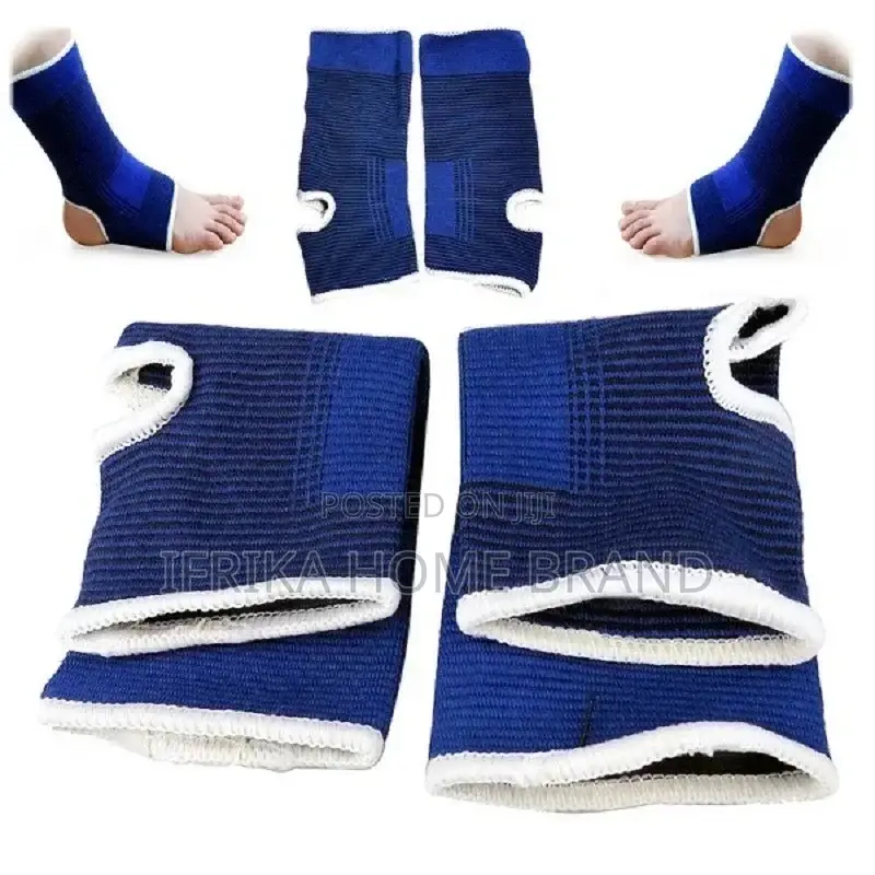 1pair Elasticated Knee Blue Knee Pads Knee Support Brace