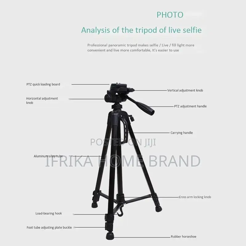 Aluminum Alloy SLR Camera Stand Mobile Phone Tripod Stand