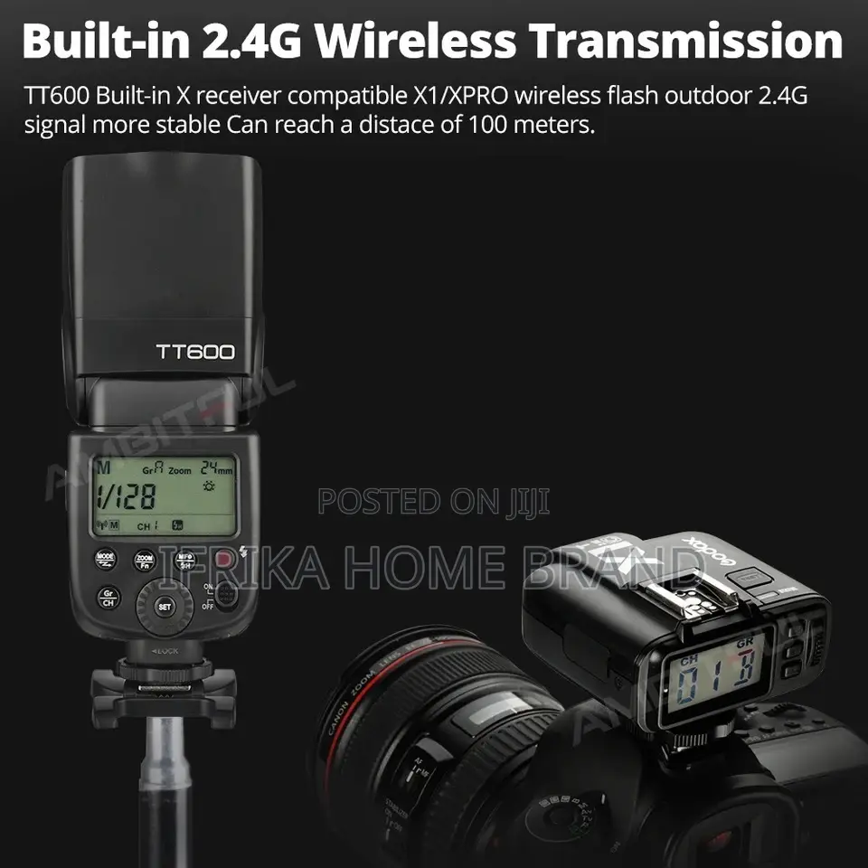 Godox TT600 2.4G Wireless GN60 Master/Slave Camera Flash