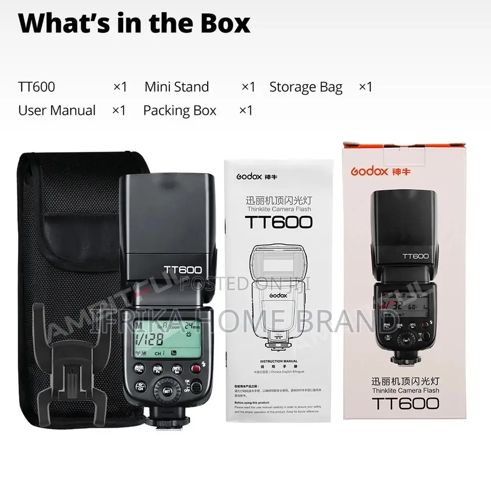 Godox TT600 2.4G Wireless GN60 Master/Slave Camera Flash