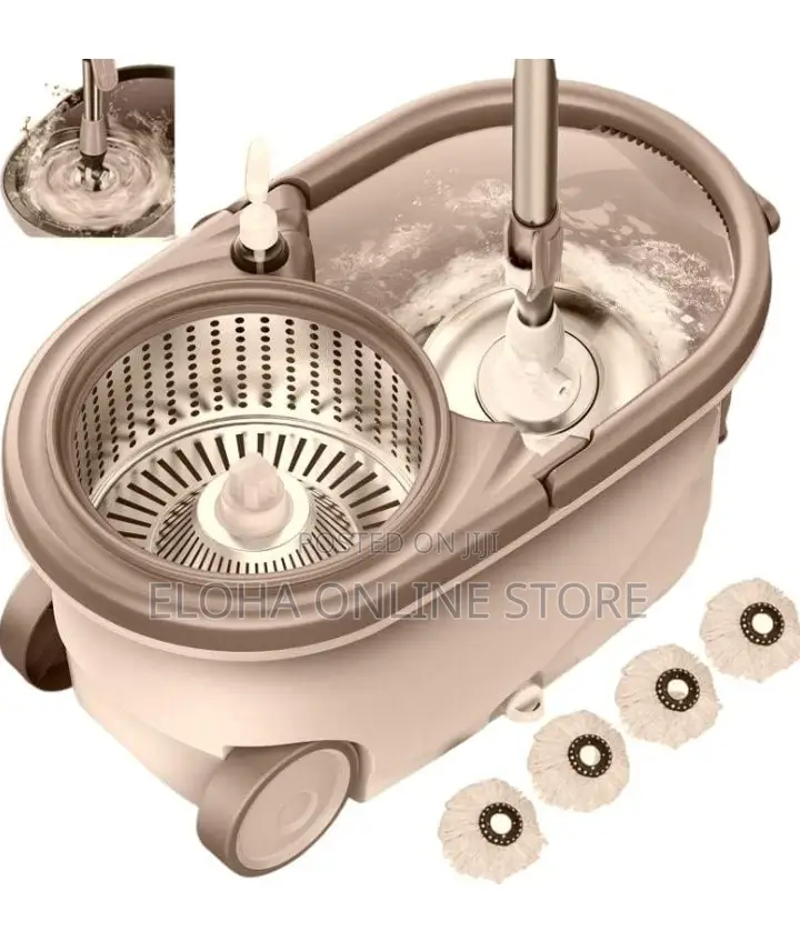 Heavy Duty Spin Mop and Buckets Set