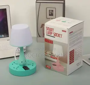 Multicolor Smart Lamp Socket With 4 Socket 3 USB Ports