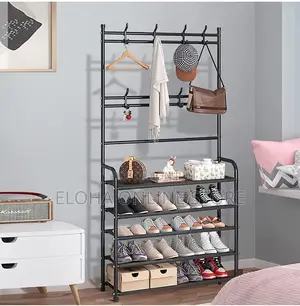 Multifunctional Hallway Coat and Shoe Rack