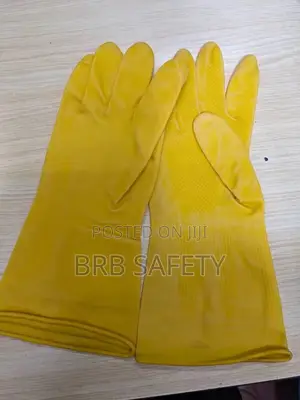 PVC Kitchen Gloves (Yellow)