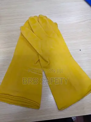 PVC Kitchen Gloves (Yellow)