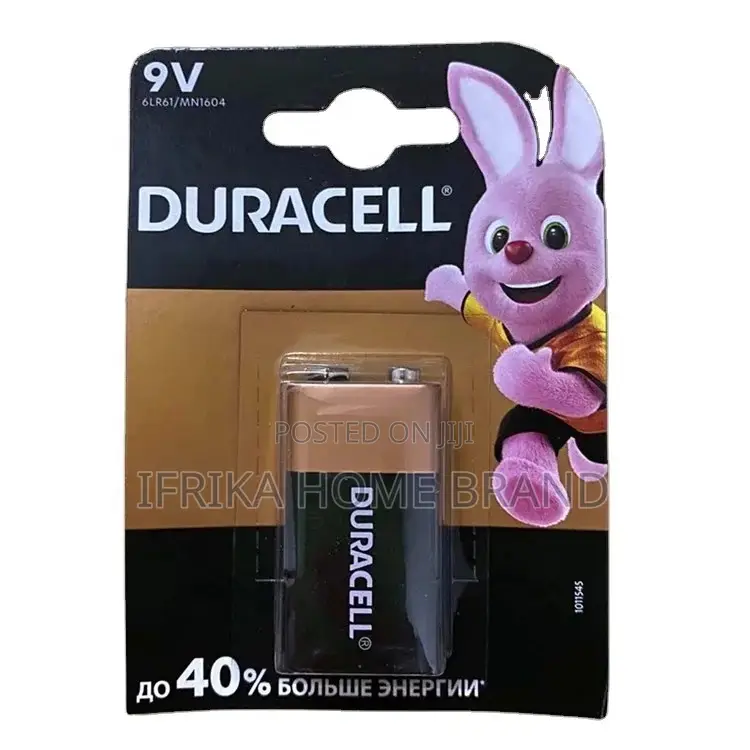 Duracell 9V 6LR61 Alkaline Long Life Battery