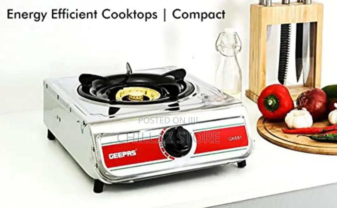 Geepas GK681 Stainless Steel Single Gas Burner