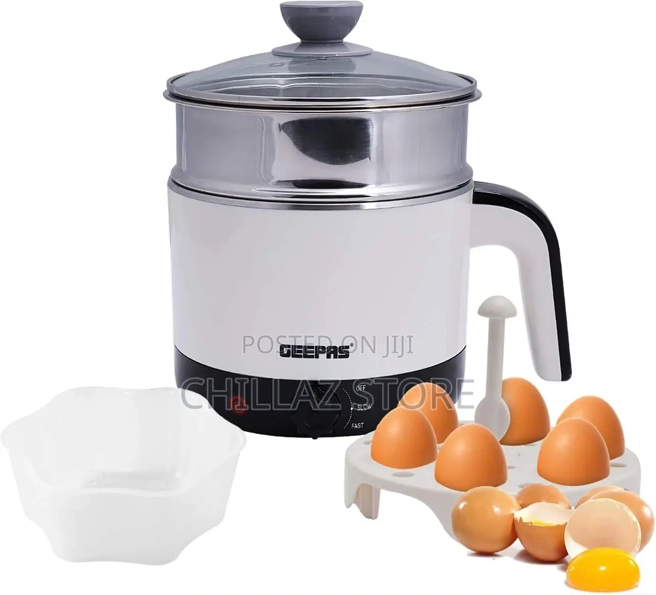 Geepas 1000W Multifunctional 1.7 L Double Layer Kettle