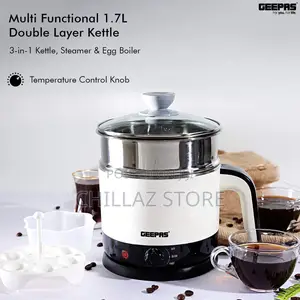 Geepas 1000W Multifunctional 1.7 L Double Layer Kettle