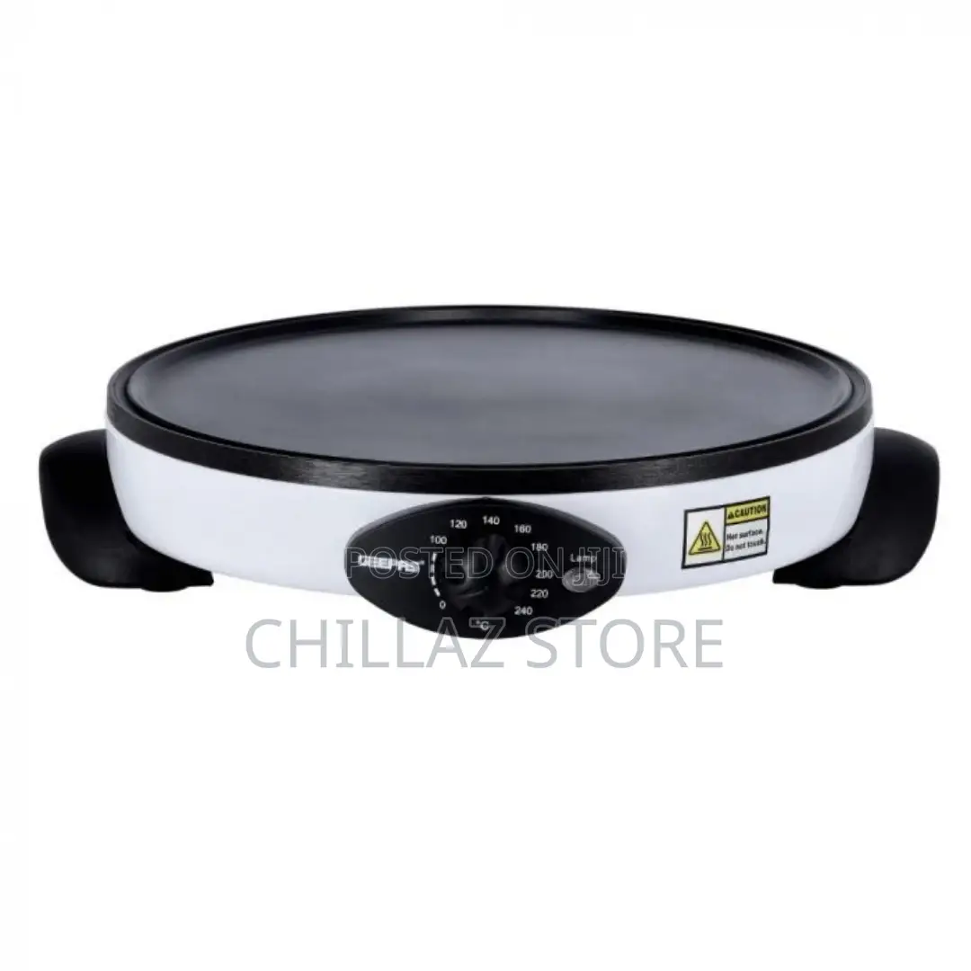 Geepas Crepe Maker, 13′′ Die-Cast Aluminum Baking Plate,