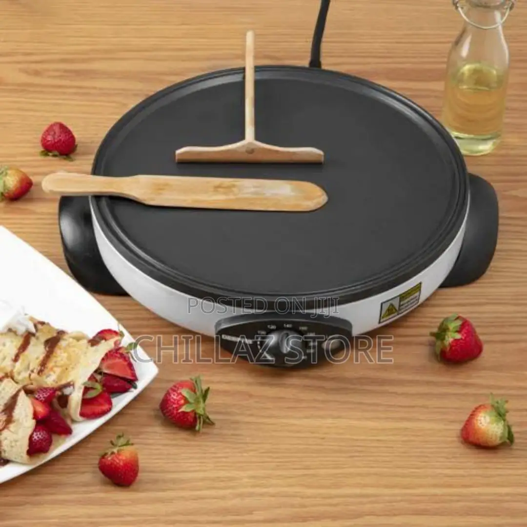 Geepas Crepe Maker, 13′′ Die-Cast Aluminum Baking Plate,