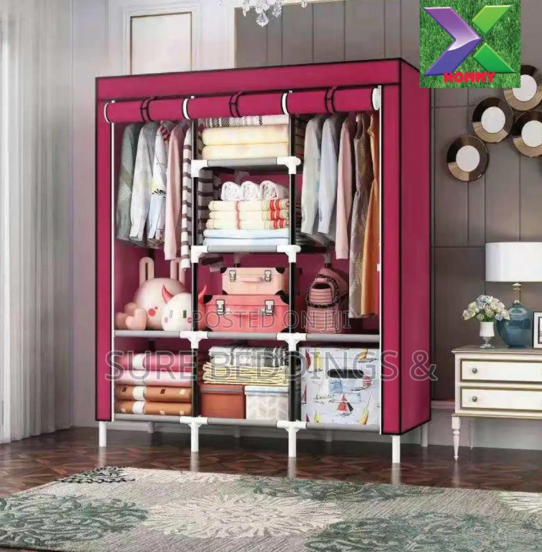 Metallic Frame Wardrobe