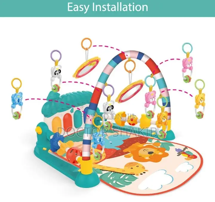 New Baby Gym Play Mat With Musical Activity Portion