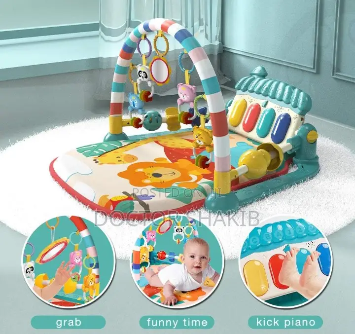 New Baby Gym Play Mat With Musical Activity Portion