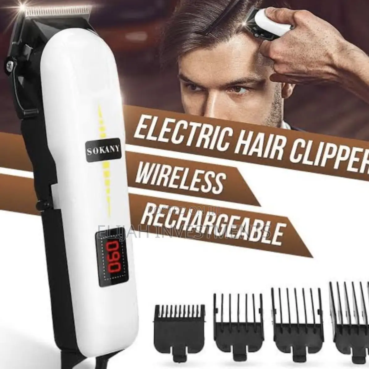 Wireless and Rechargeable Electric Hair Clipper