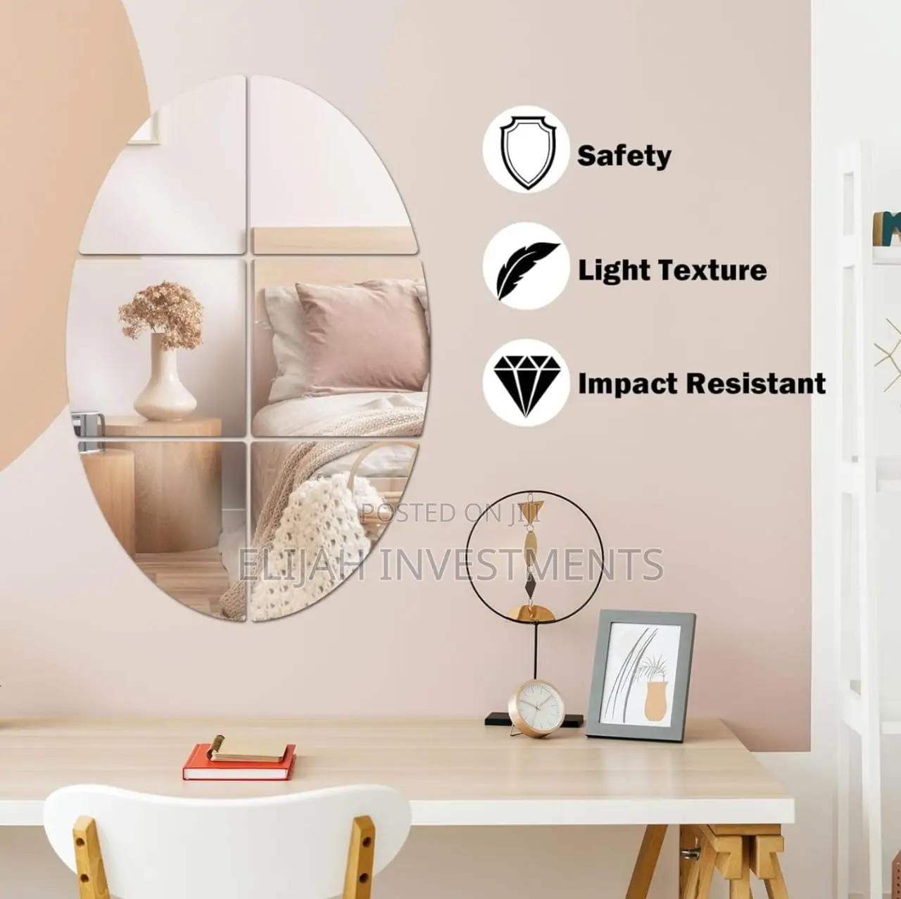 Flexible Self Adhesive Mirror Sticker