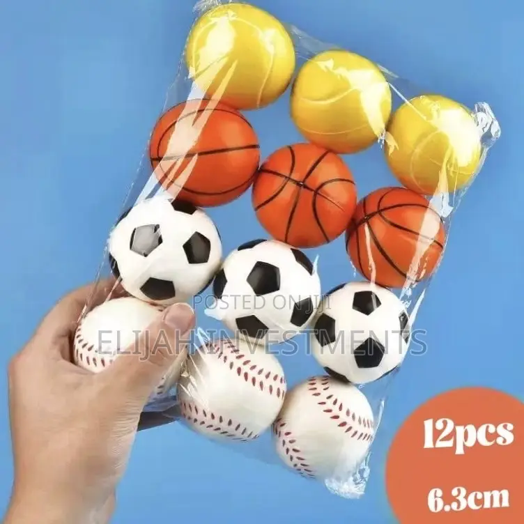 12pcs 6.3cm Anti Stress Ball Relief Soccer Football