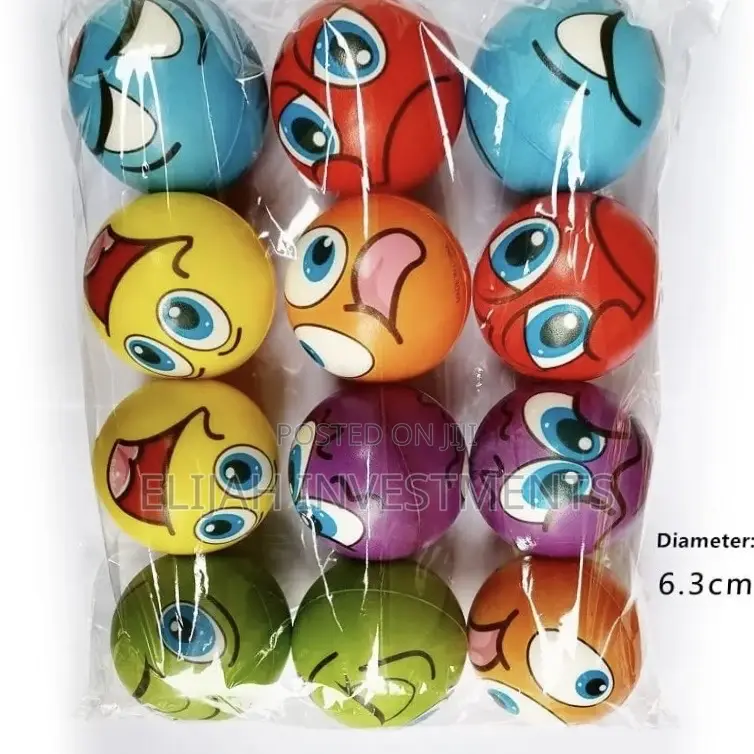 12pcs 6.3cm Anti Stress Ball Relief Soccer Football
