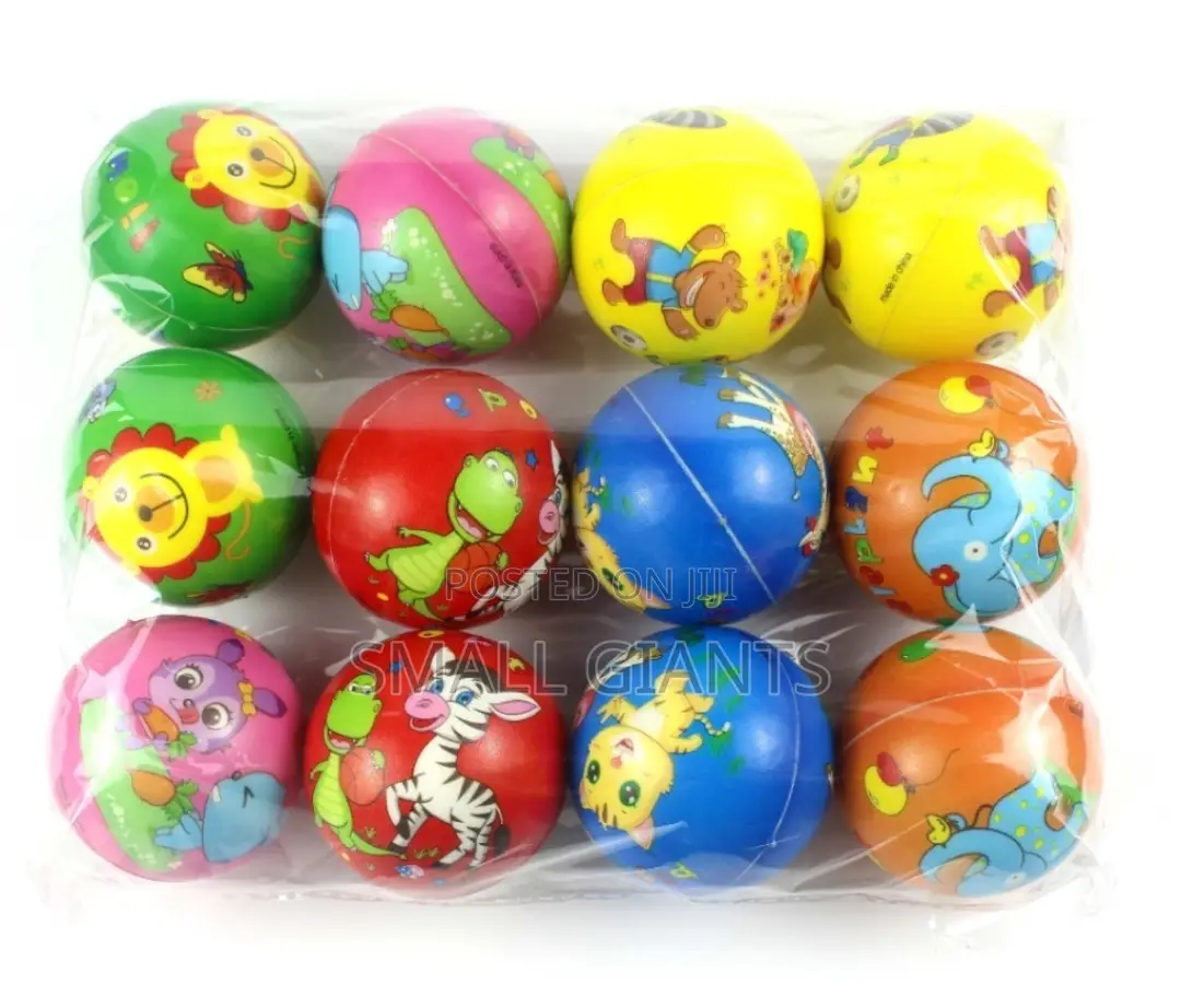 12pcs 6.3cm Anti Stress Balls for Kids