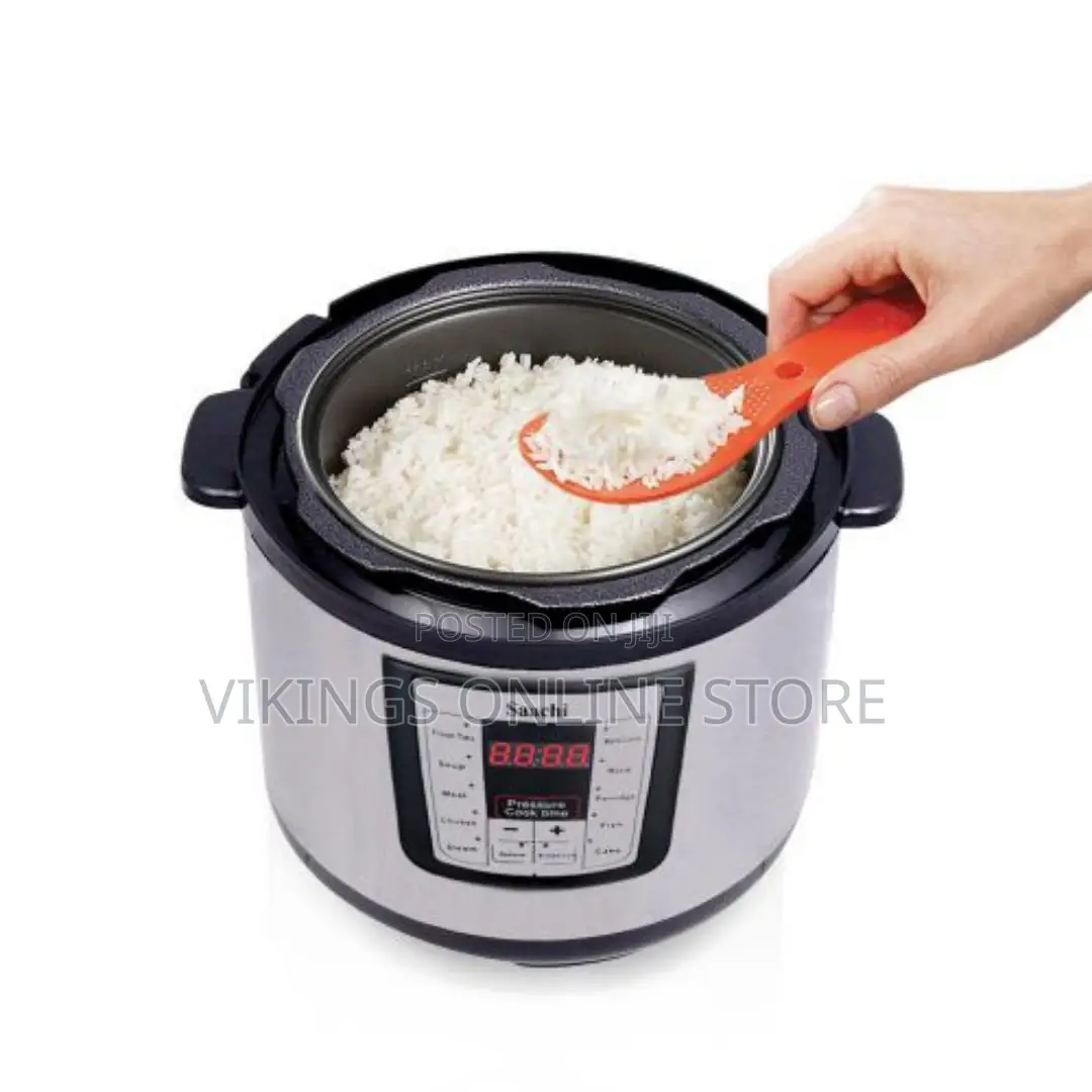 Saachi 8.0 L Electric Pressure Cooker NL-PC-5308-BK - Silver
