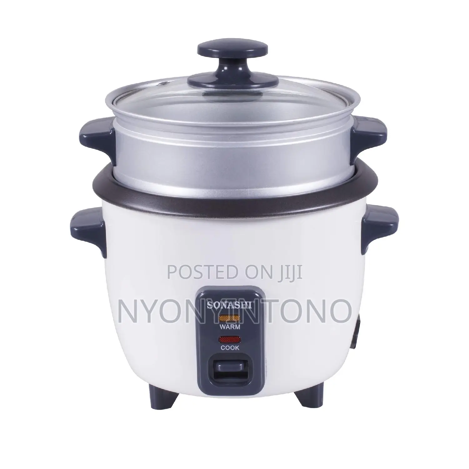 Sonashi 2.8 Litres Rice Cooker With Glass Lid Any Steam Tray