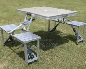 Foldable Picnic Table With Stool Set