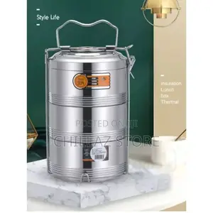 Stainless Steel 16 CM Air Tight 3 Layers Food Container