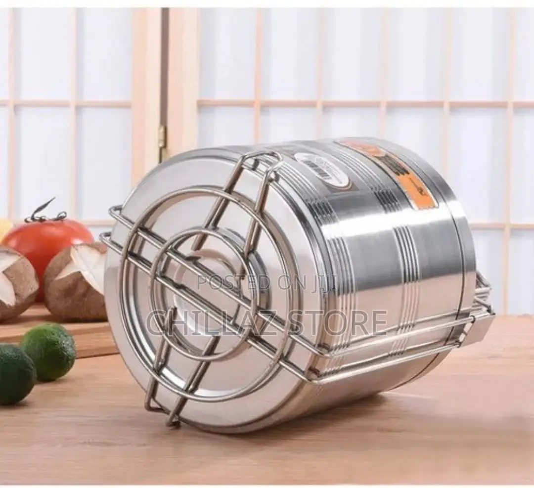 Stainless Steel 16 CM Air Tight 2 Layers Food Container