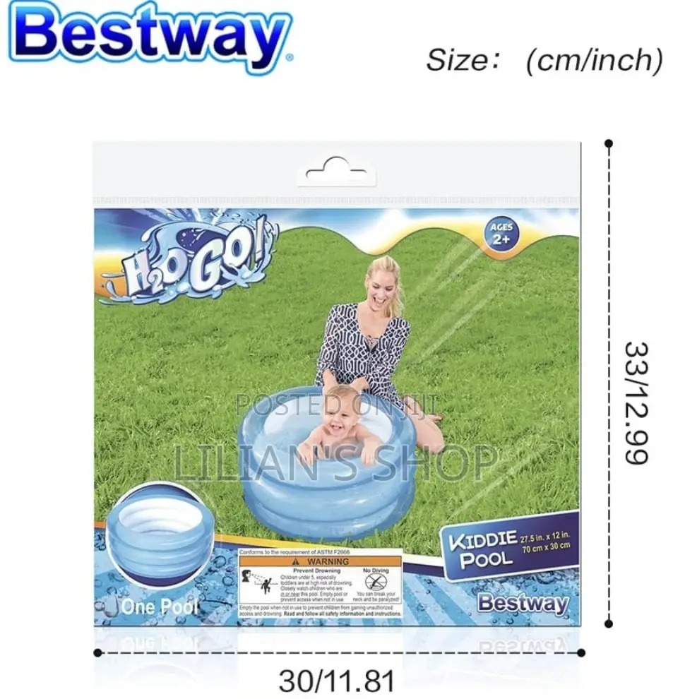 Bestway Kids Portable Round Swimming Pool