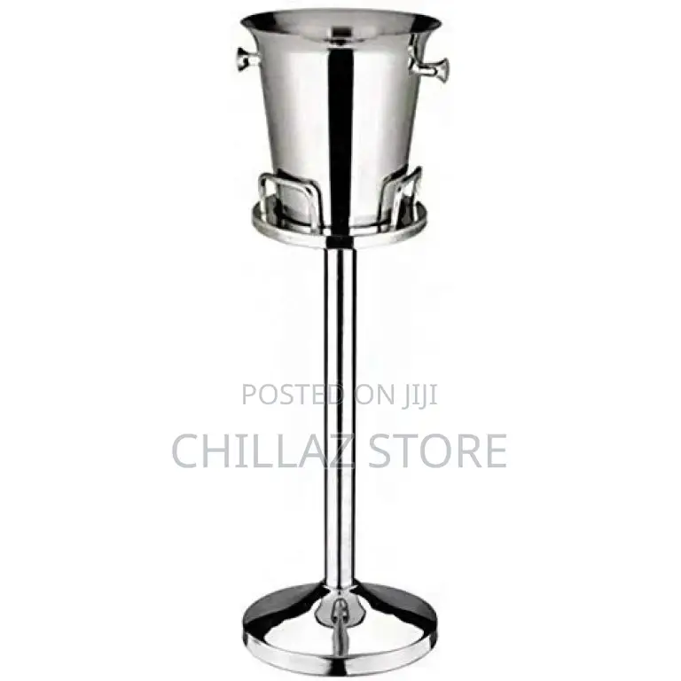 Stainless Steel Champagne ,Wine Ice Bucket Stand Holder -