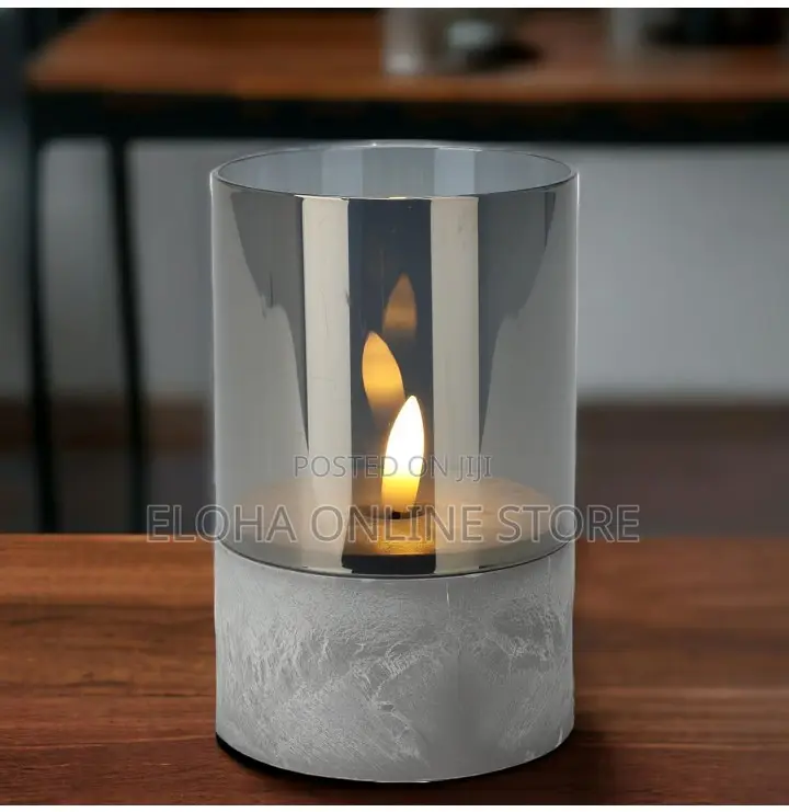 Elegant LED Candle in Glass