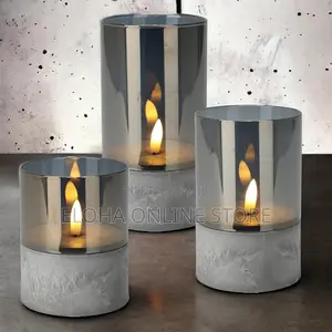 Elegant LED Candle in Glass