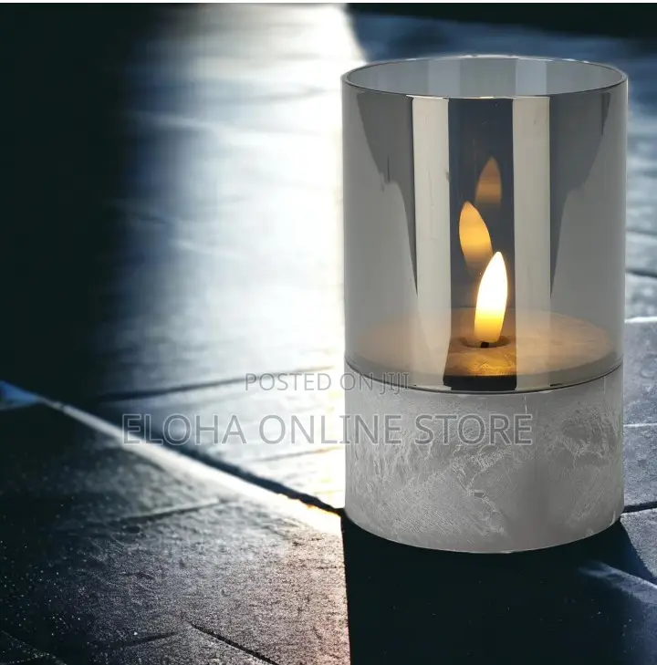 Elegant LED Candle in Glass