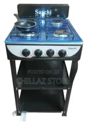 Saachi NL-GAS-5256 4 Burner Gas Stove Cooker