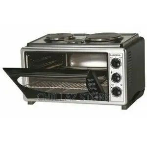 Luxell 39L Electric Oven Cooker Grill With 3 Hot Plates