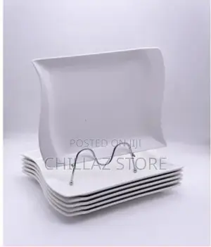 6 Pieces of Rectangle Ceramic Dinner Plates –