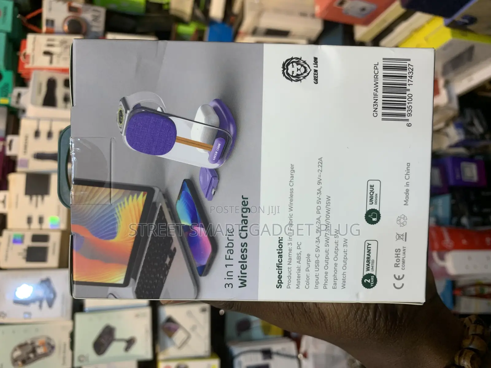 Green Lion 3in1 Fabric Wireless Charger