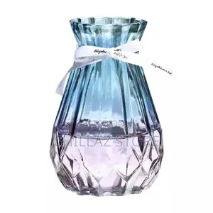Transparent Glass Flower Vase Living Dining Room Decoration,