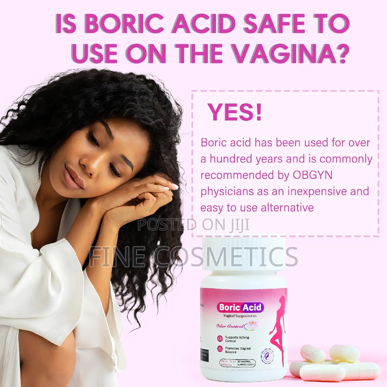BORIC | Female Feminine Pills | Vaginal Ordor Control Acid